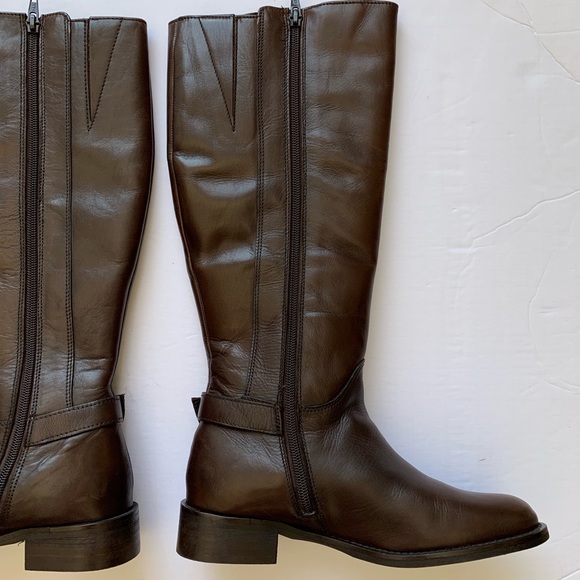 Seychelles Brown Leather Riding Boots - Picture 6 of 8